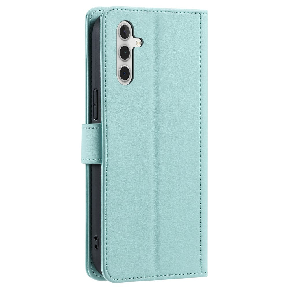 Galaxy A35 5G Wallet-Hülle – Rautenmuster mit Geldbörsenfunktion & Riemen