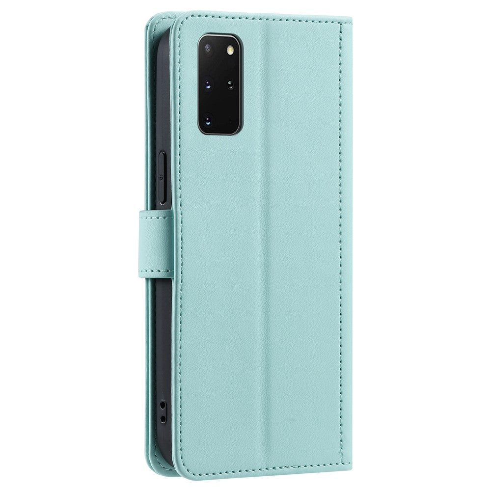 Galaxy S20 Plus 4G/5G Wallet-Hülle – Rautenmuster mit Geldbörsenfunktion & Riemen