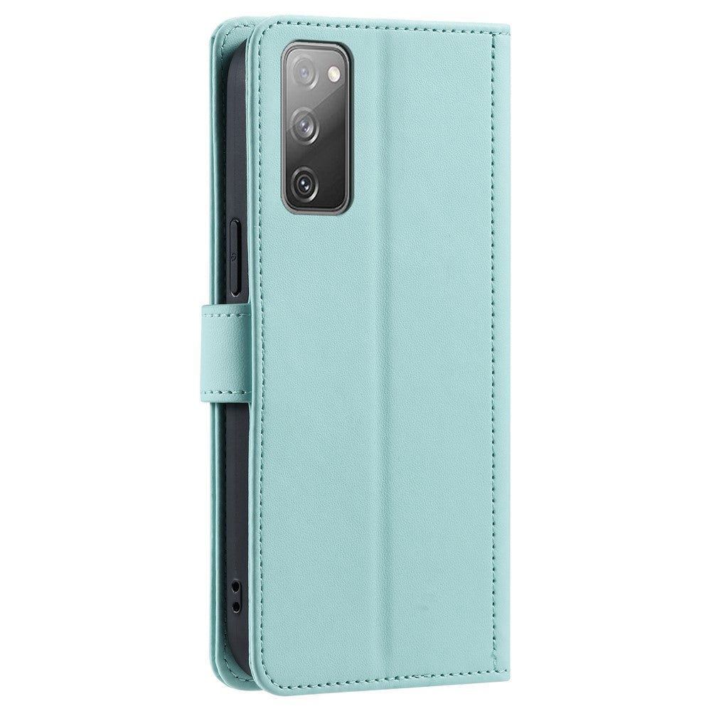 Galaxy S20 FE 4G/5G / S20 FE 2022 / S20 Lite Wallet-Hülle – Rautenmuster mit Geldbörsenfunktion & Riemen