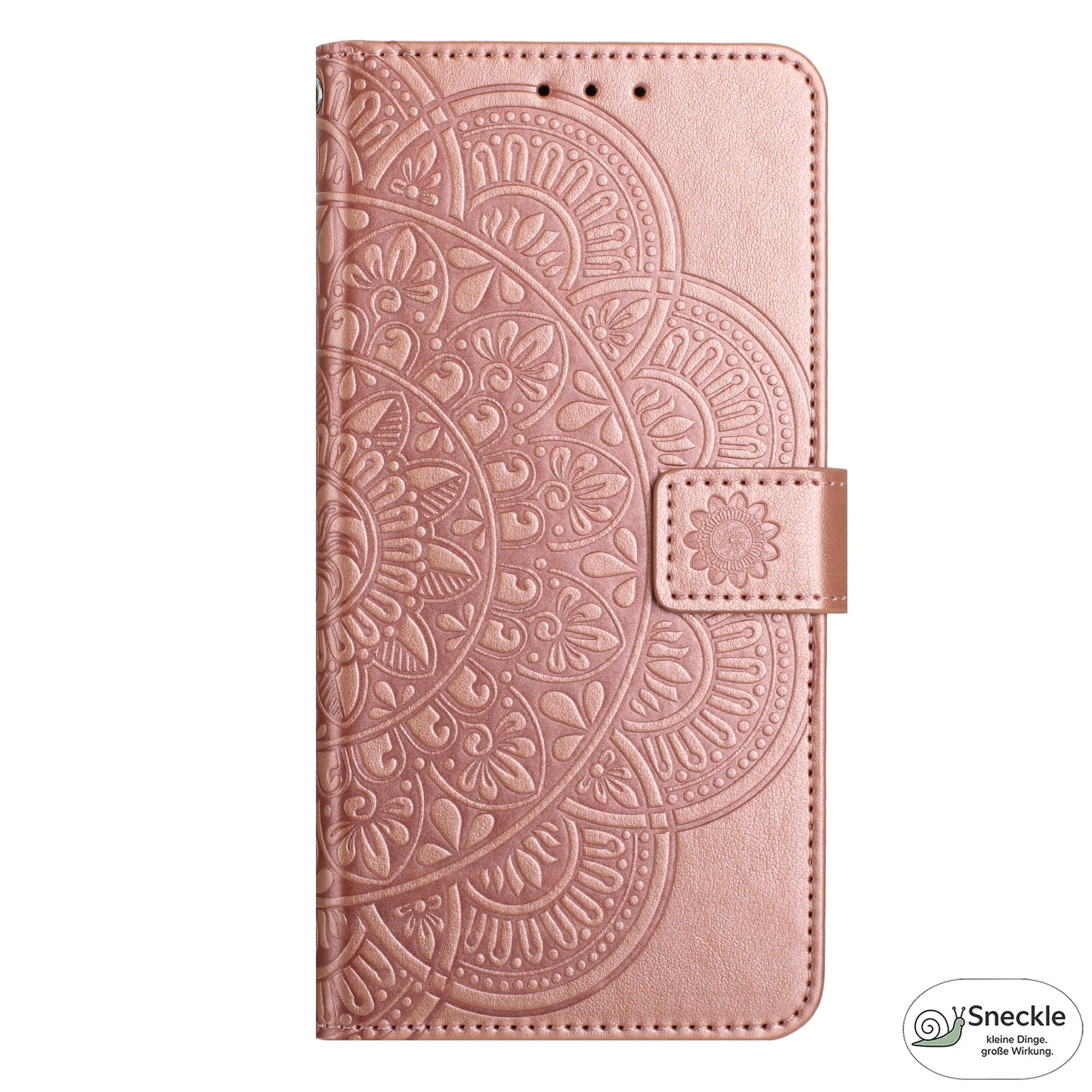 Galaxy A51 4G Lederhülle – Blumenprägung – Wallet-Design