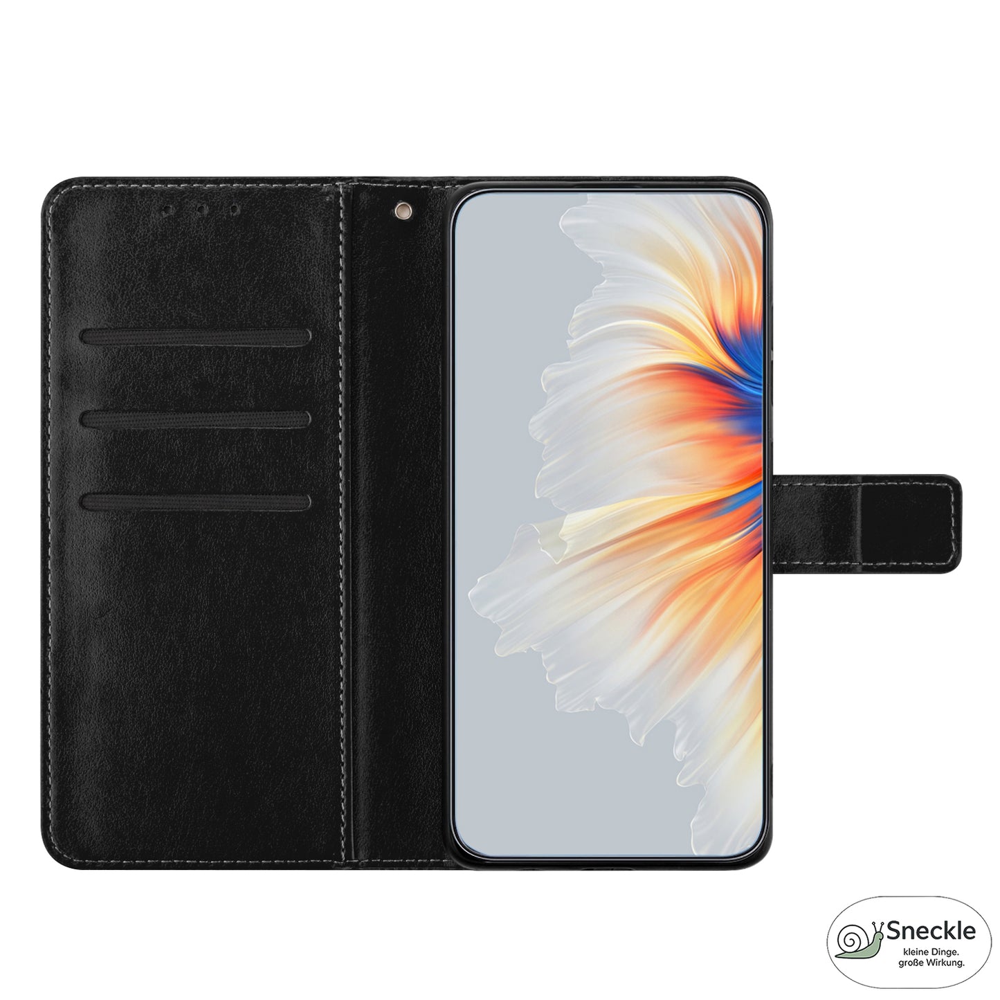 Galaxy A51 4G Lederhülle – Blumenprägung – Wallet-Design