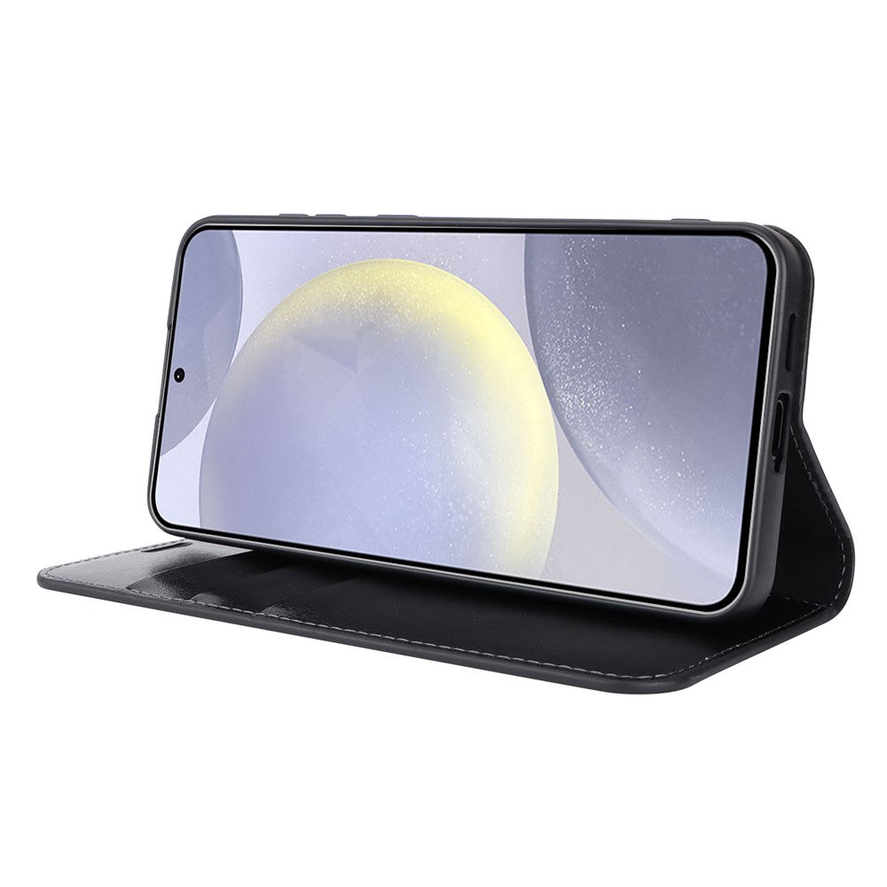 Galaxy S24 Plus Echtleder-Hülle mit Kartenfach