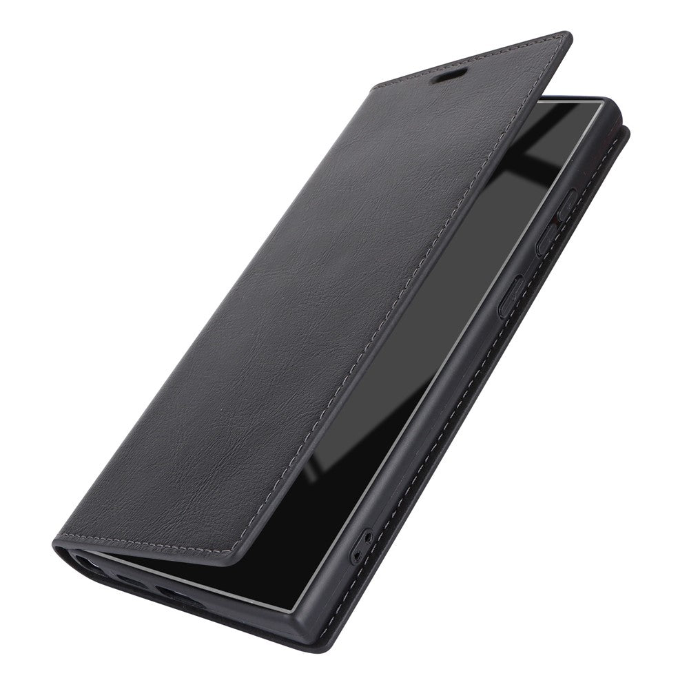 Galaxy S24 Ultra Echtleder-Hülle mit Kartenfach