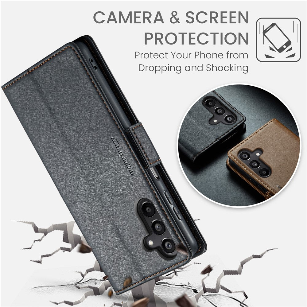 Galaxy A15 4G/5G Glänzende Wallet-Hülle – RFID-Schutz & Ständer