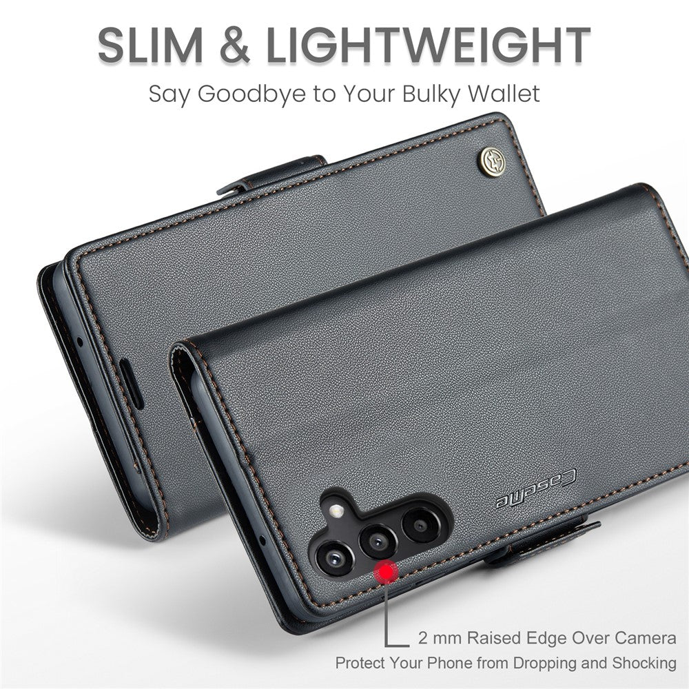 Galaxy A15 4G/5G Glänzende Wallet-Hülle – RFID-Schutz & Ständer