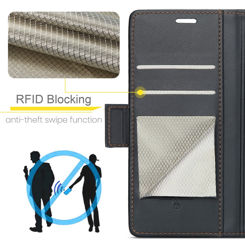 Galaxy A15 4G/5G Glänzende Wallet-Hülle – RFID-Schutz & Ständer