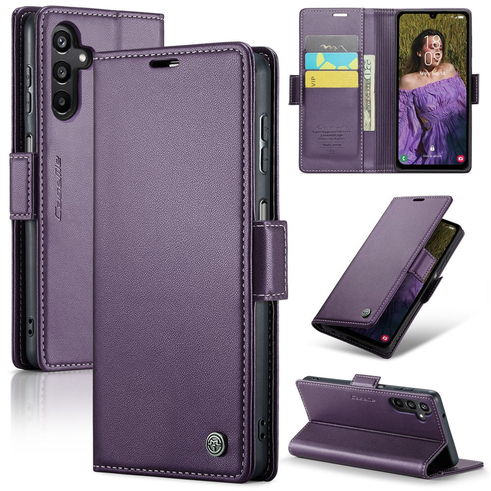 Galaxy A15 4G/5G Glänzende Wallet-Hülle – RFID-Schutz & Ständer