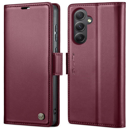 Galaxy A55 5G Glänzende Wallet-Hülle – RFID-Schutz & Ständer