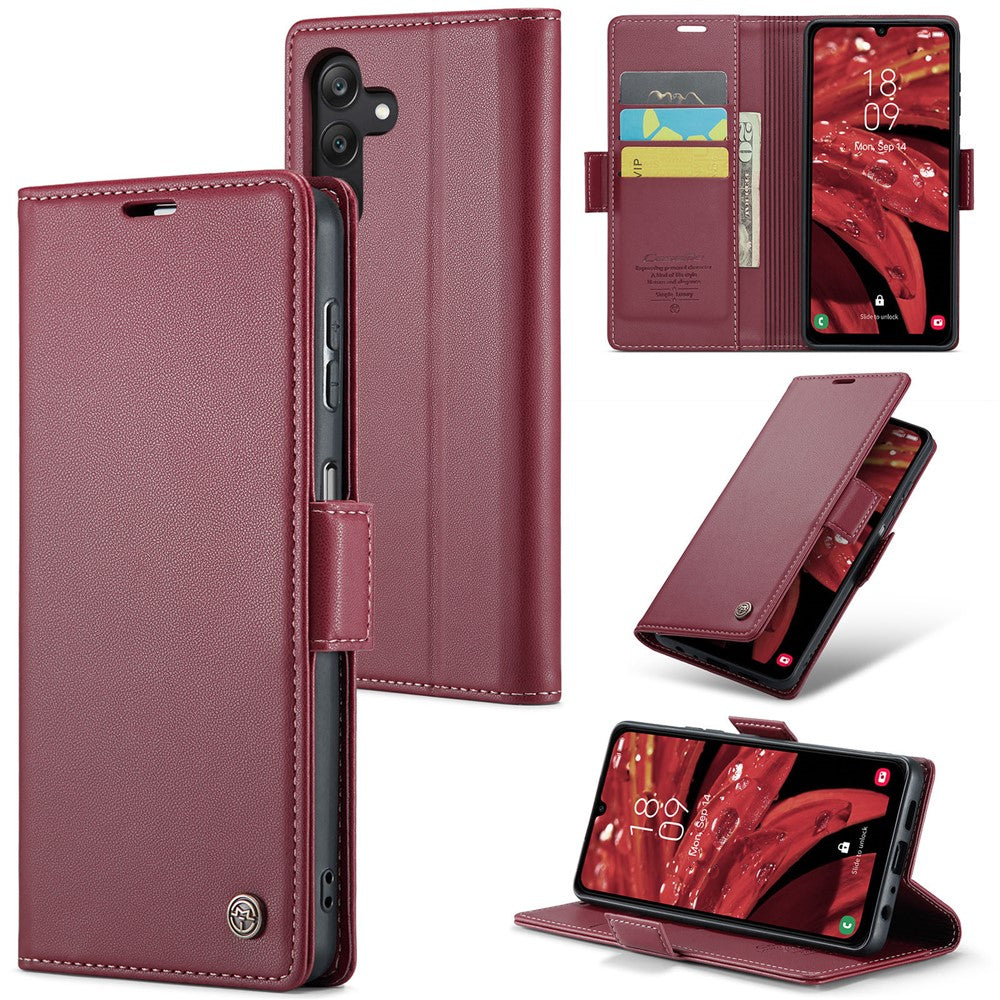 Galaxy A25 5G Glänzende Wallet-Hülle – RFID-Schutz & Ständer
