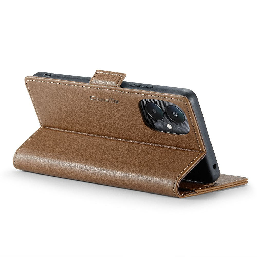 For Xiaomi Redmi 13C 4G / Redmi 13C 5G / Poco C65 4G Leather Case CASEME 023 RFID Blocking 3 Card Slot Mobile Cover