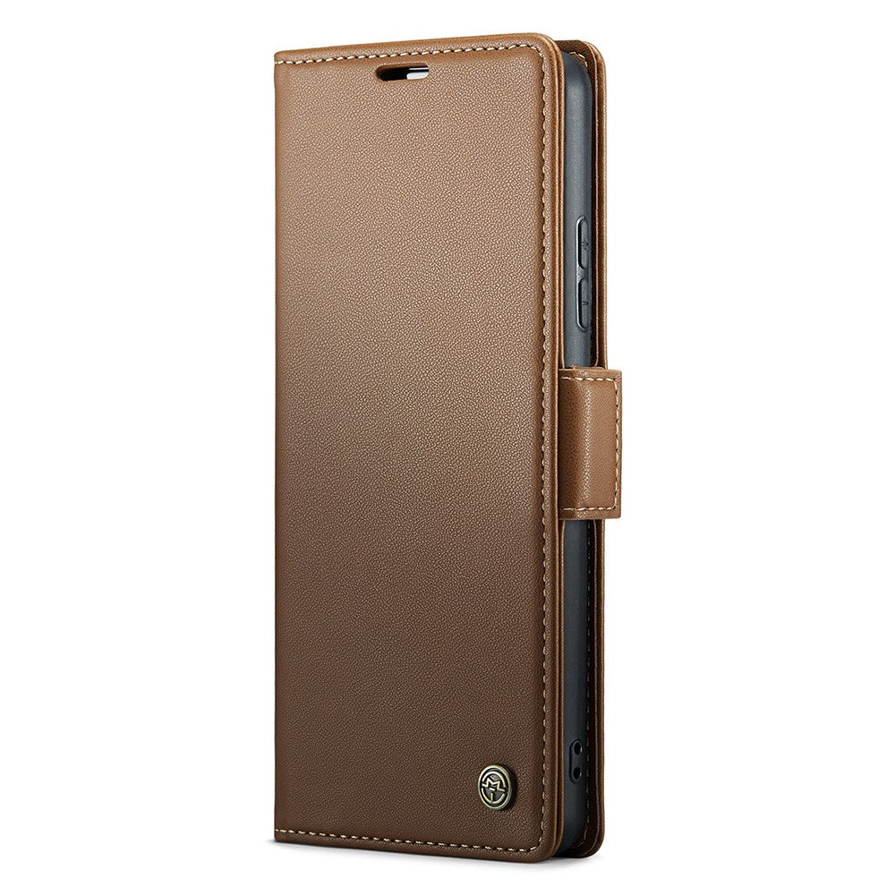 For Xiaomi 14 Magnetic Leather Case CASEME 023 RFID Blocking 3 Card Slot Mobile Cover