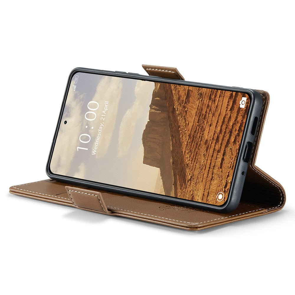 For Xiaomi 14 Magnetic Leather Case CASEME 023 RFID Blocking 3 Card Slot Mobile Cover