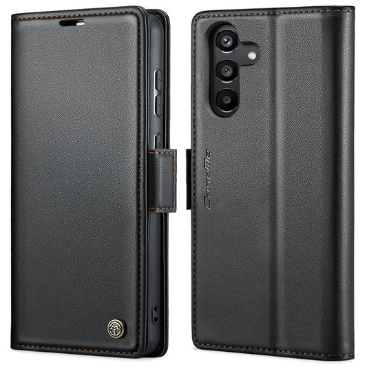 Galaxy A35 5G Glänzende Wallet-Hülle – RFID-Schutz & Ständer