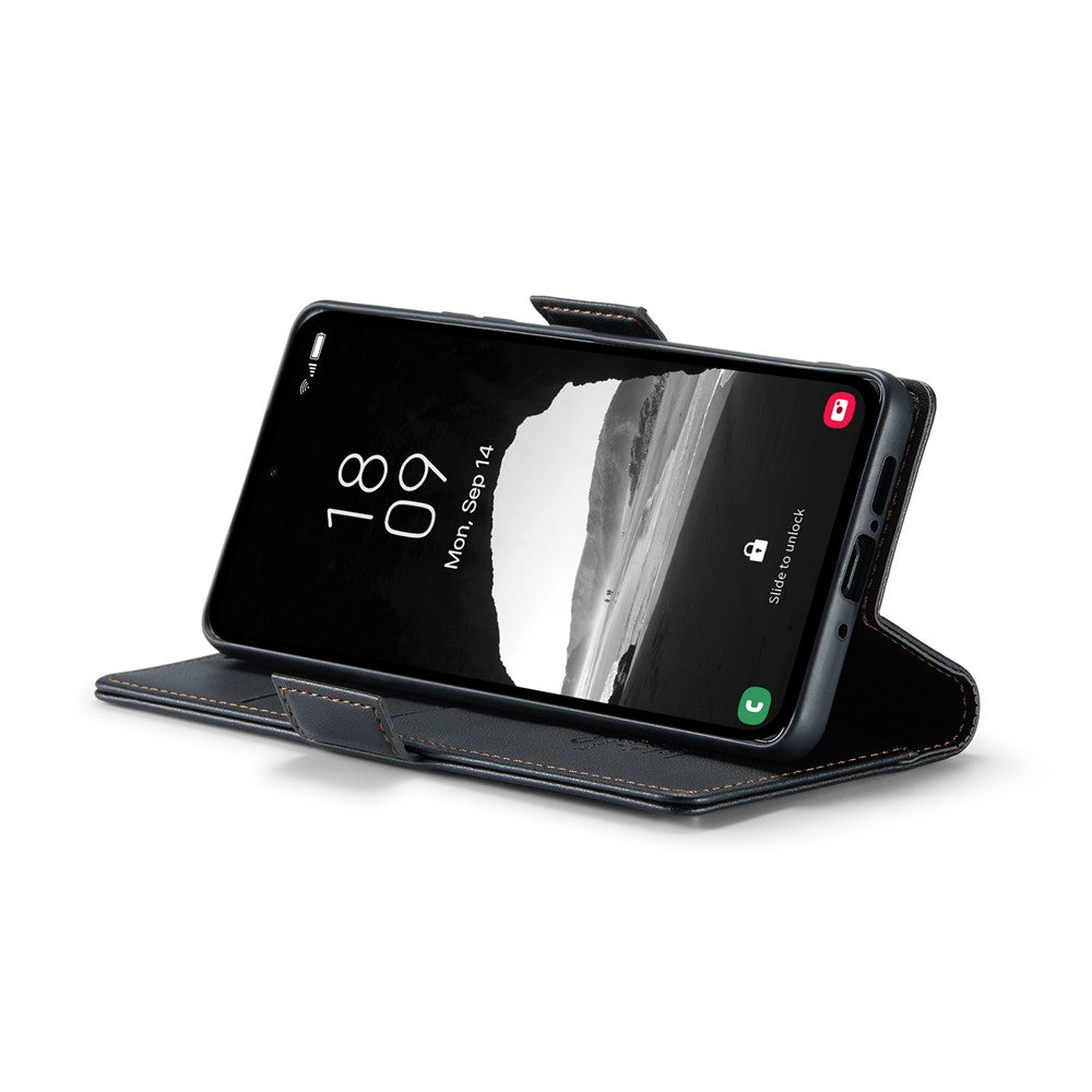Galaxy A35 5G Glänzende Wallet-Hülle – RFID-Schutz & Ständer