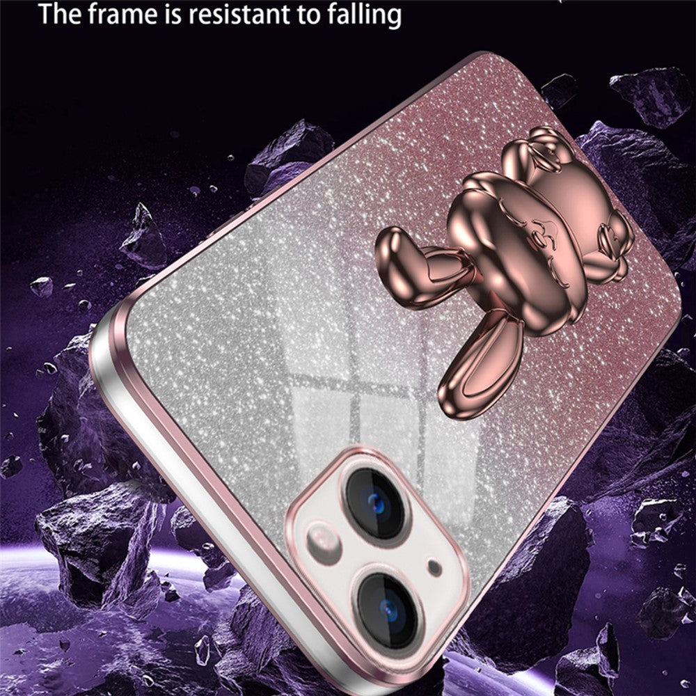 iPhone 13 mini Stoßfeste Kaninchen-Hülle mit Ständer