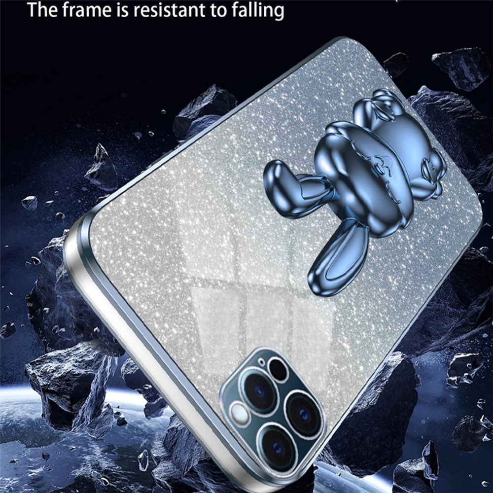 iPhone 12 Pro Max Stoßfeste Kaninchen-Hülle mit Ständer