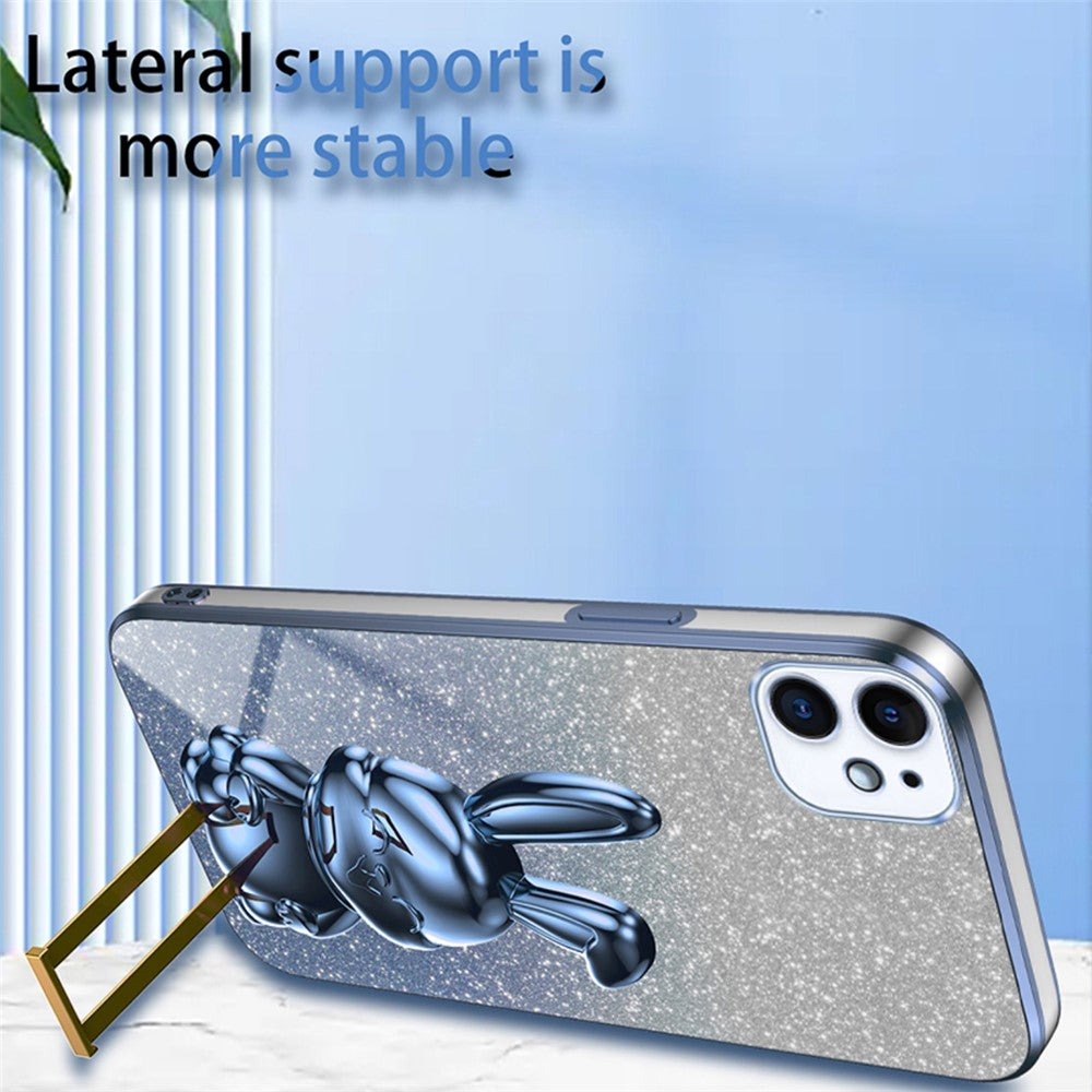 iPhone 12 mini Stoßfeste Kaninchen-Hülle mit Ständer