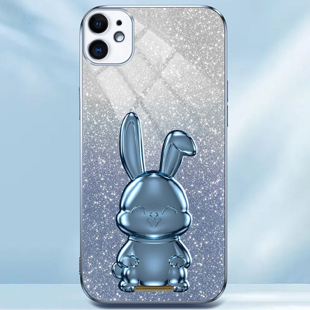iPhone 12 mini Stoßfeste Kaninchen-Hülle mit Ständer