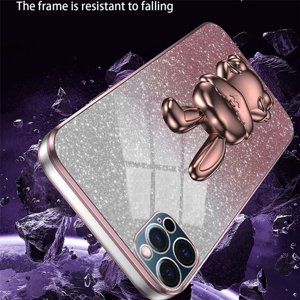 iPhone 12 Pro Stoßfeste Kaninchen-Hülle mit Ständer