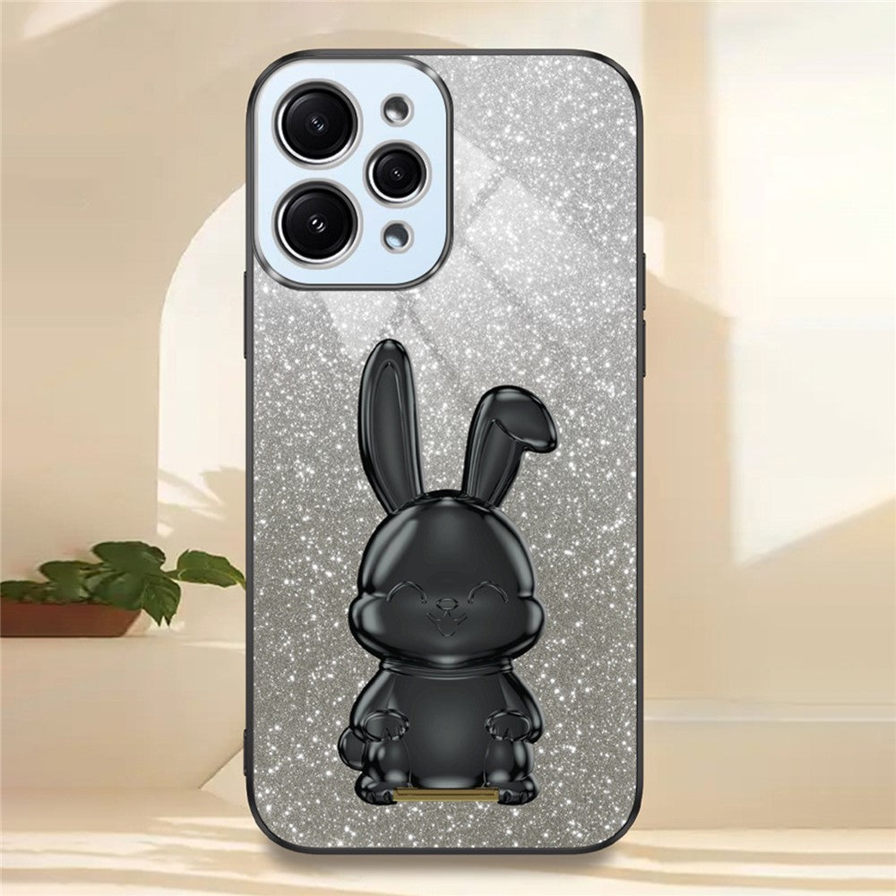 For Xiaomi Redmi 12 4G Shockproof Slim Case Cute Rabbit Kickstand Phone Cover