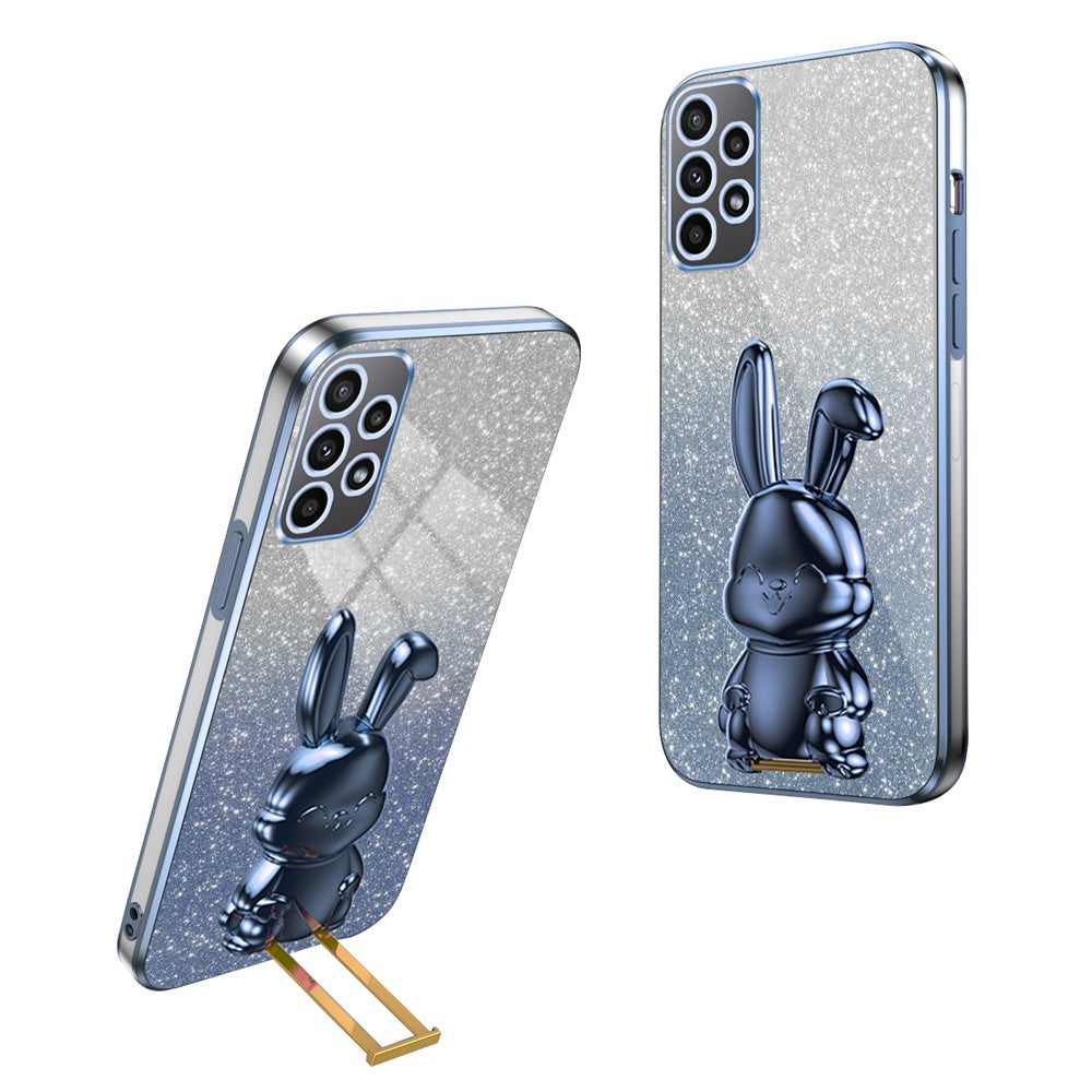 Galaxy A33 5G Stoßfeste Kaninchen-Hülle mit Ständer