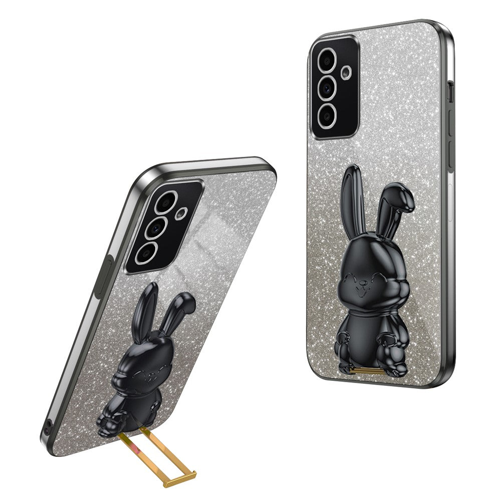 Galaxy A35 5G Stoßfeste Kaninchen-Hülle mit Ständer