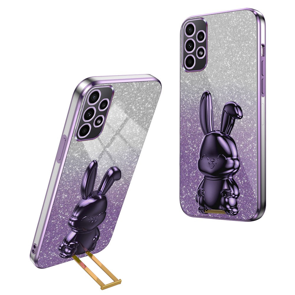 Galaxy A52 4G/5G / A52s 5G Stoßfeste Kaninchen-Hülle mit Ständer