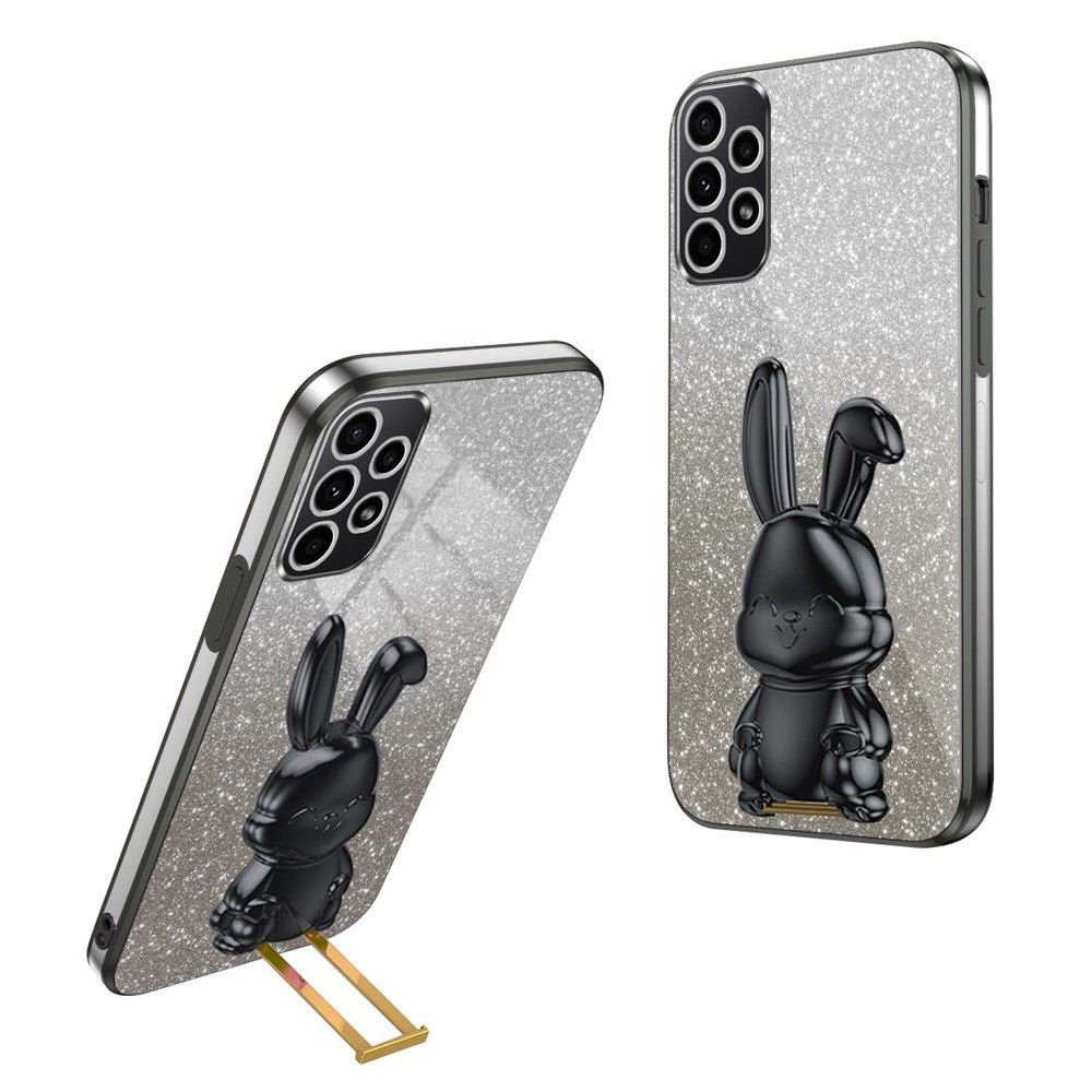 Galaxy A52 4G/5G / A52s 5G Stoßfeste Kaninchen-Hülle mit Ständer