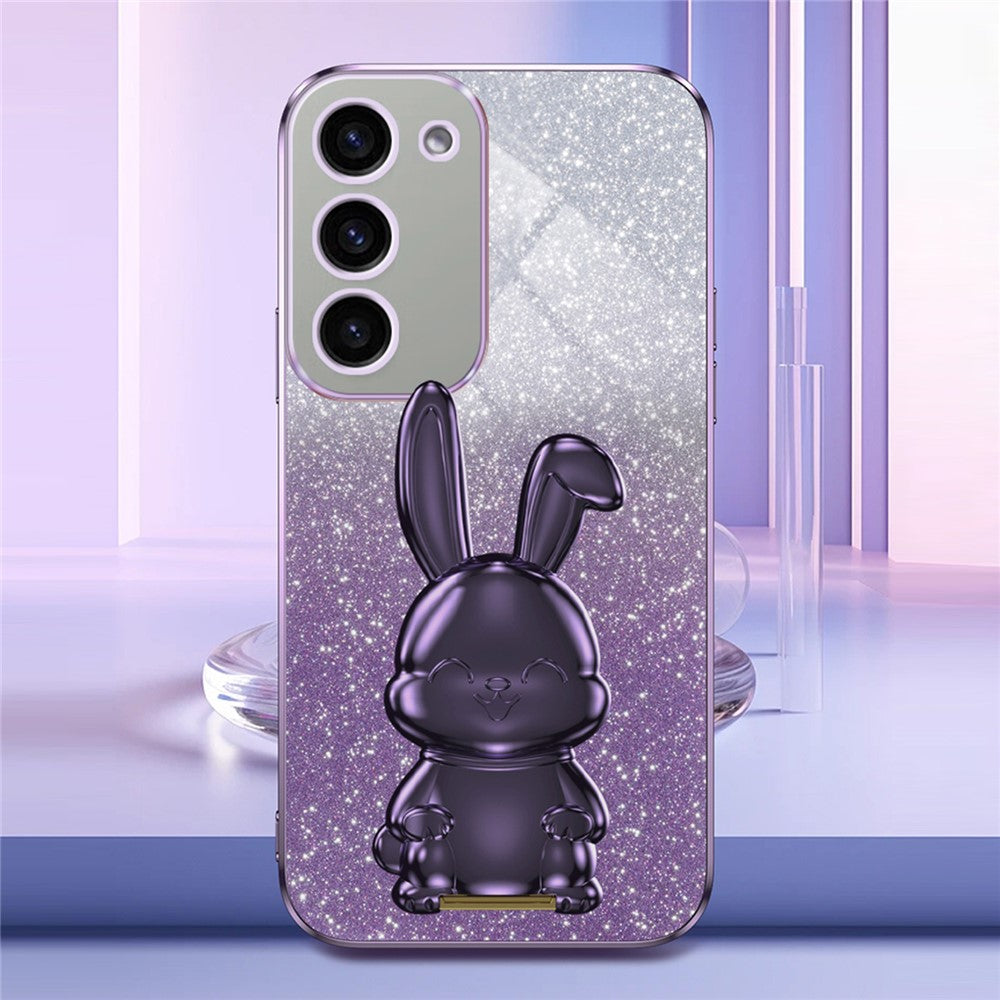 Galaxy S23 Plus Stoßfeste Kaninchen-Hülle mit Ständer