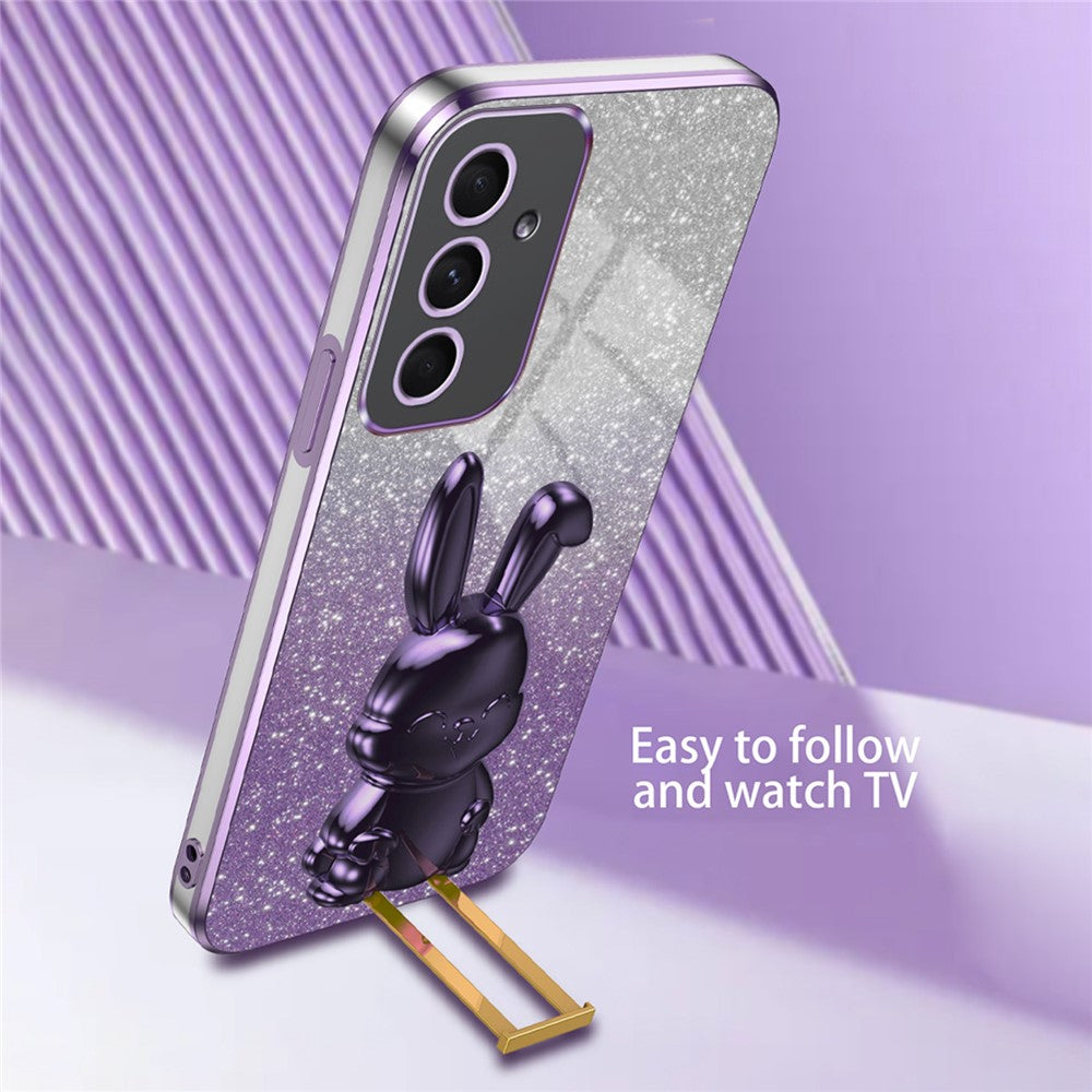 Galaxy A55 5G Stoßfeste Kaninchen-Hülle mit Ständer