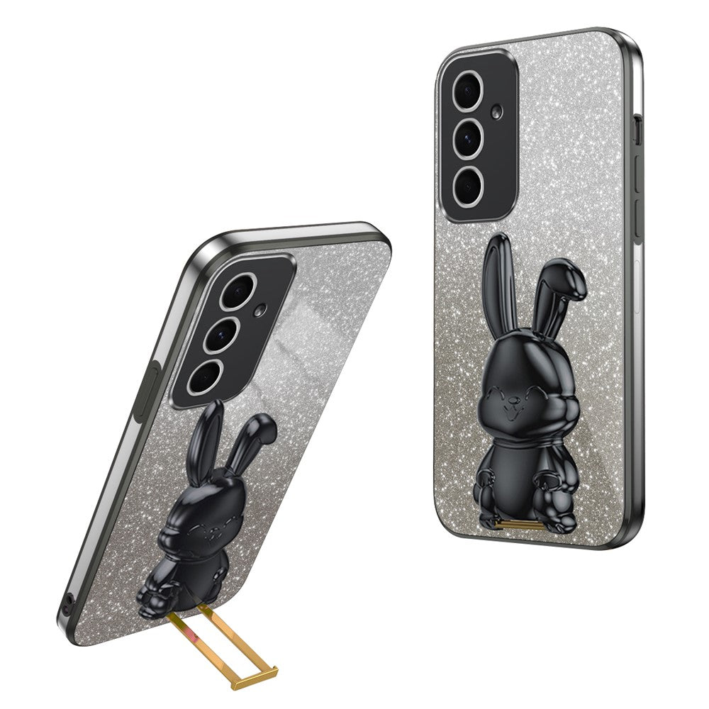 Galaxy A55 5G Stoßfeste Kaninchen-Hülle mit Ständer
