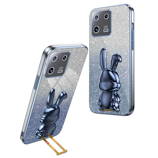Xiaomi 13 Handyhülle – Handy-, modisch, glitzernd, ausziehbarer Ständer, stoßfest, PC + TPU-Abdeckung