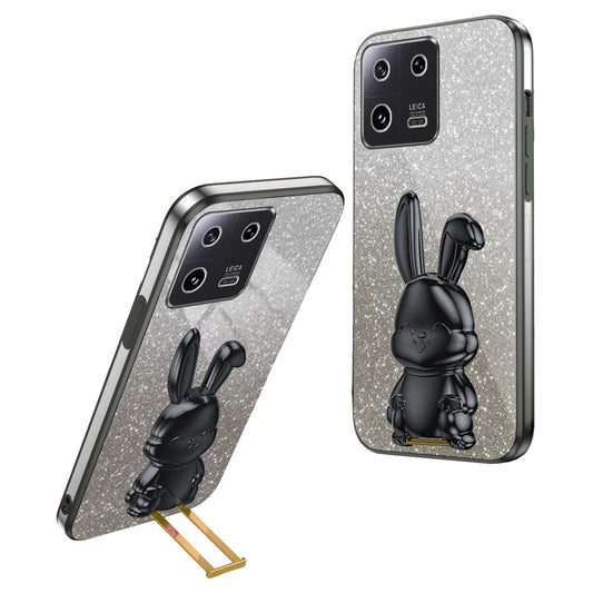 Xiaomi 13 Handyhülle – Handy-, modisch, glitzernd, ausziehbarer Ständer, stoßfest, PC + TPU-Abdeckung