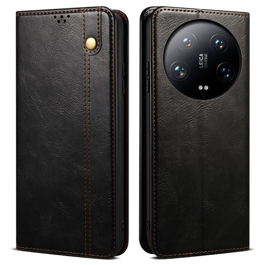 Xiaomi 14 Ultra Handyhülle – Ledertasche mit Crazy Horse-Textur, wachsartige