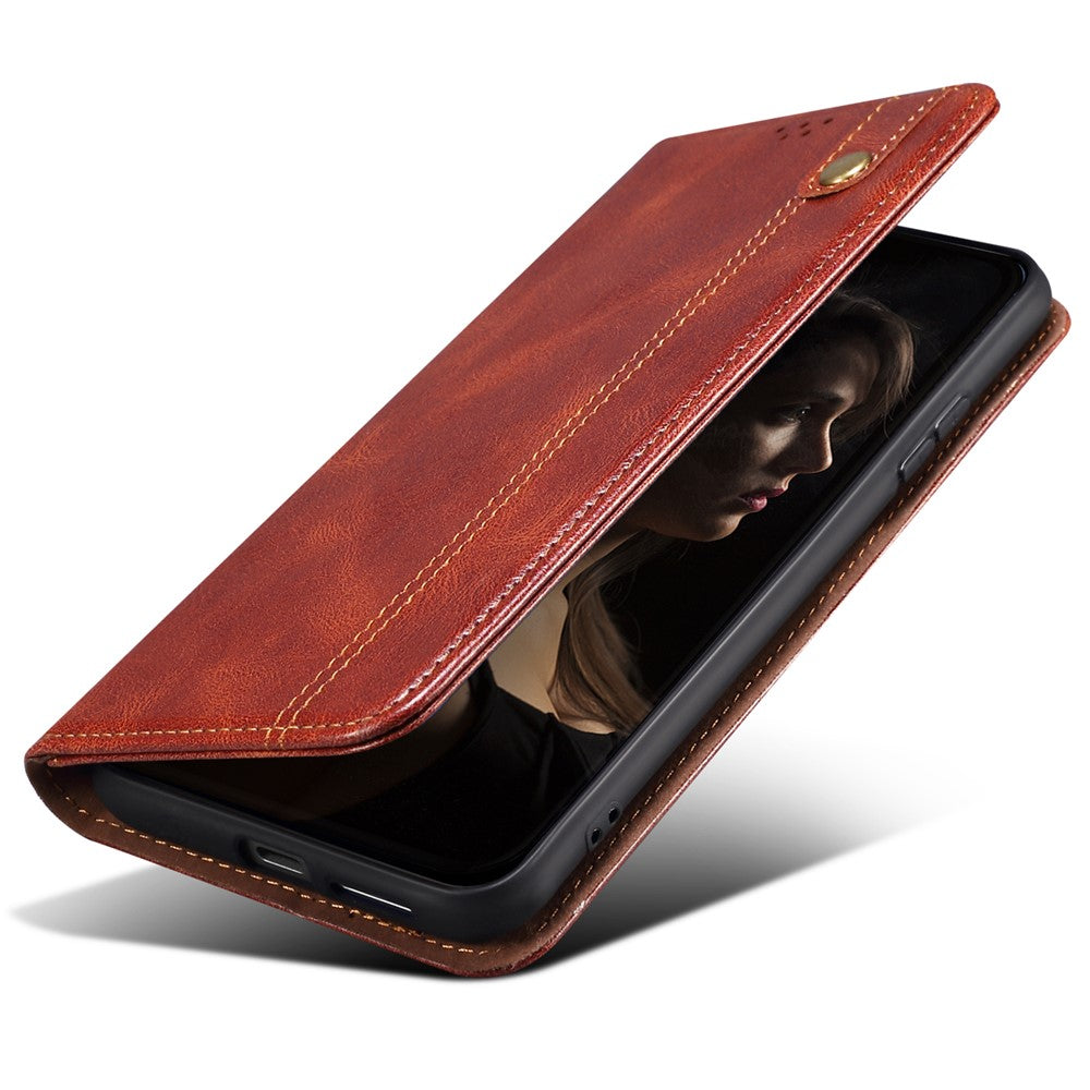 For Xiaomi 14 Ultra Leather Case Waxy Crazy Horse Texture Wallet Phone Cover