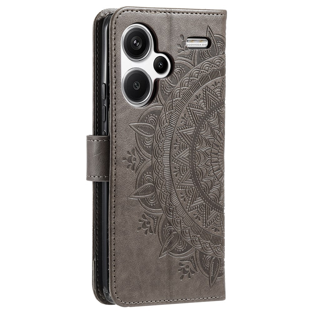 For Xiaomi Redmi Note 13 Pro+ 5G Case Mandala Flower Imprinted PU Leather Flip Cover
