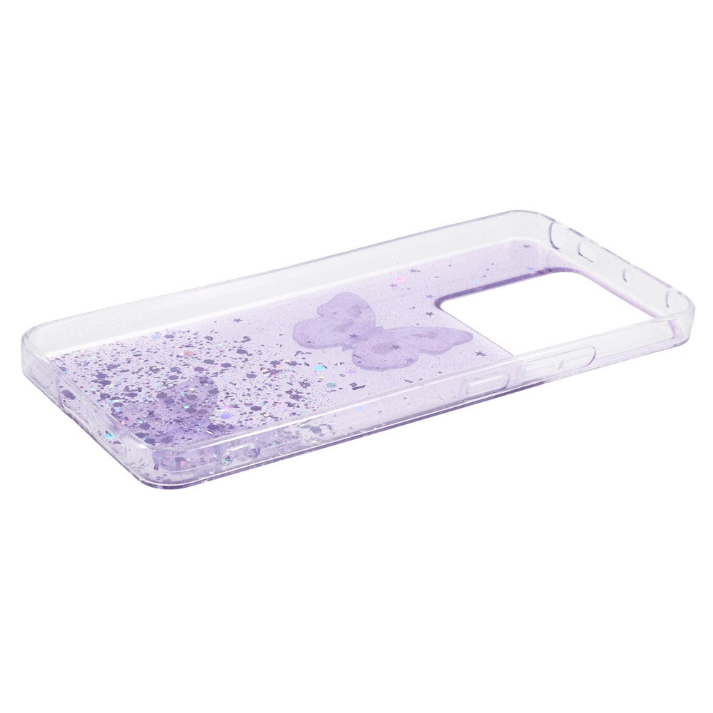 AW Series For Xiaomi Redmi Note 13 Pro 5G / Poco X6 5G Case TPU+PVC Butterfly Pattern Phone Cover