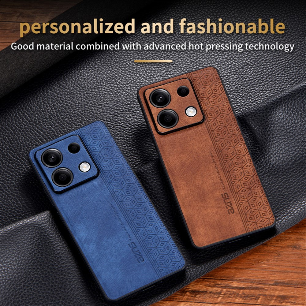 AZNS For Xiaomi Redmi Note 13 Pro 5G / Poco X6 5G Phone Case PU Leather Coated TPU Anti-fall Cover