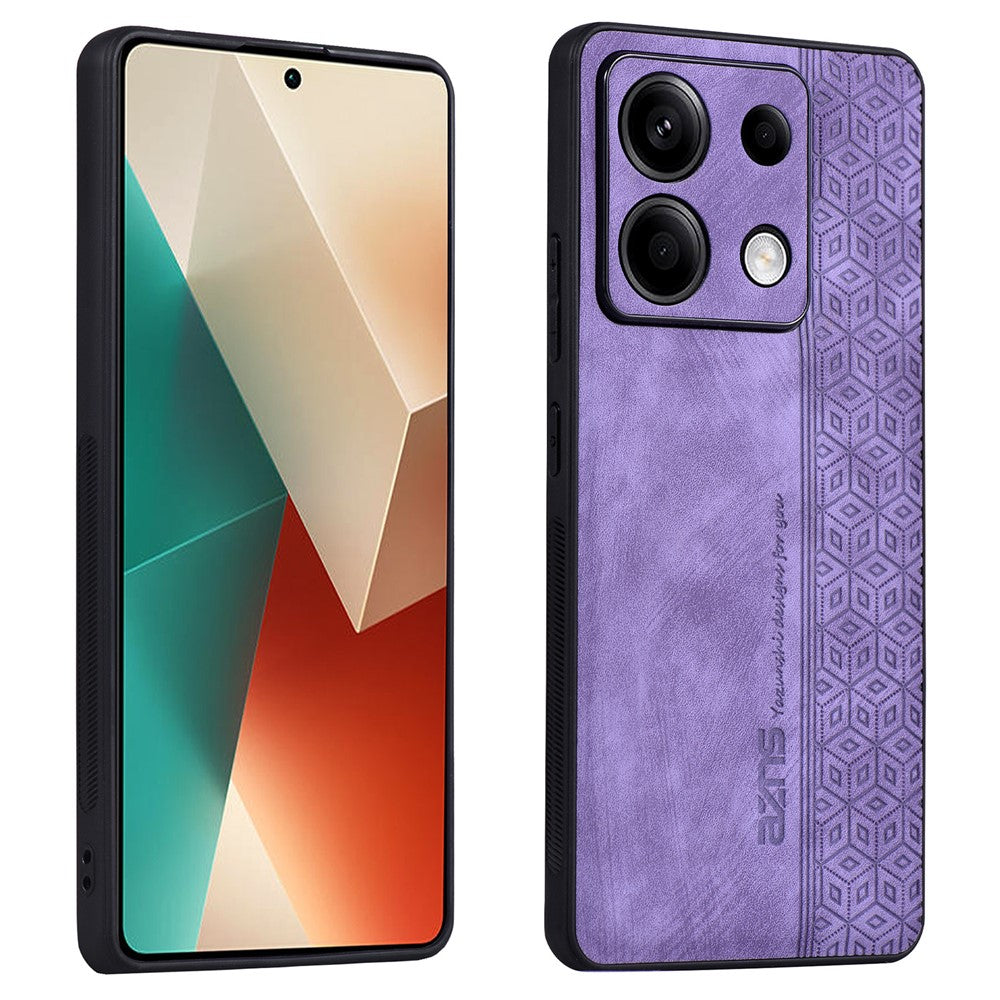 AZNS For Xiaomi Redmi Note 13 Pro 5G / Poco X6 5G Phone Case PU Leather Coated TPU Anti-fall Cover