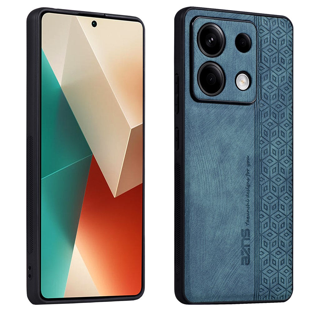AZNS For Xiaomi Redmi Note 13 Pro 5G / Poco X6 5G Phone Case PU Leather Coated TPU Anti-fall Cover