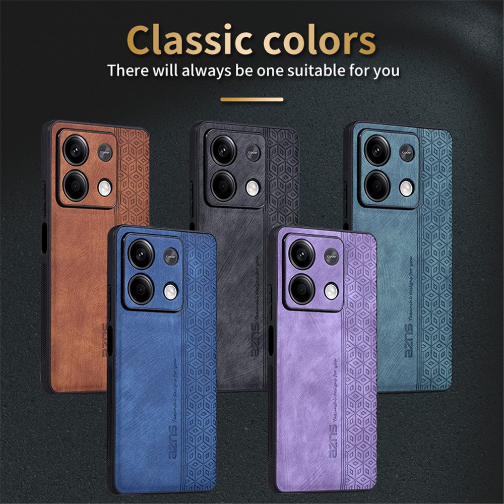 AZNS For Xiaomi Redmi Note 13 5G Case PU Leather+TPU Imprinted Pattern Cover