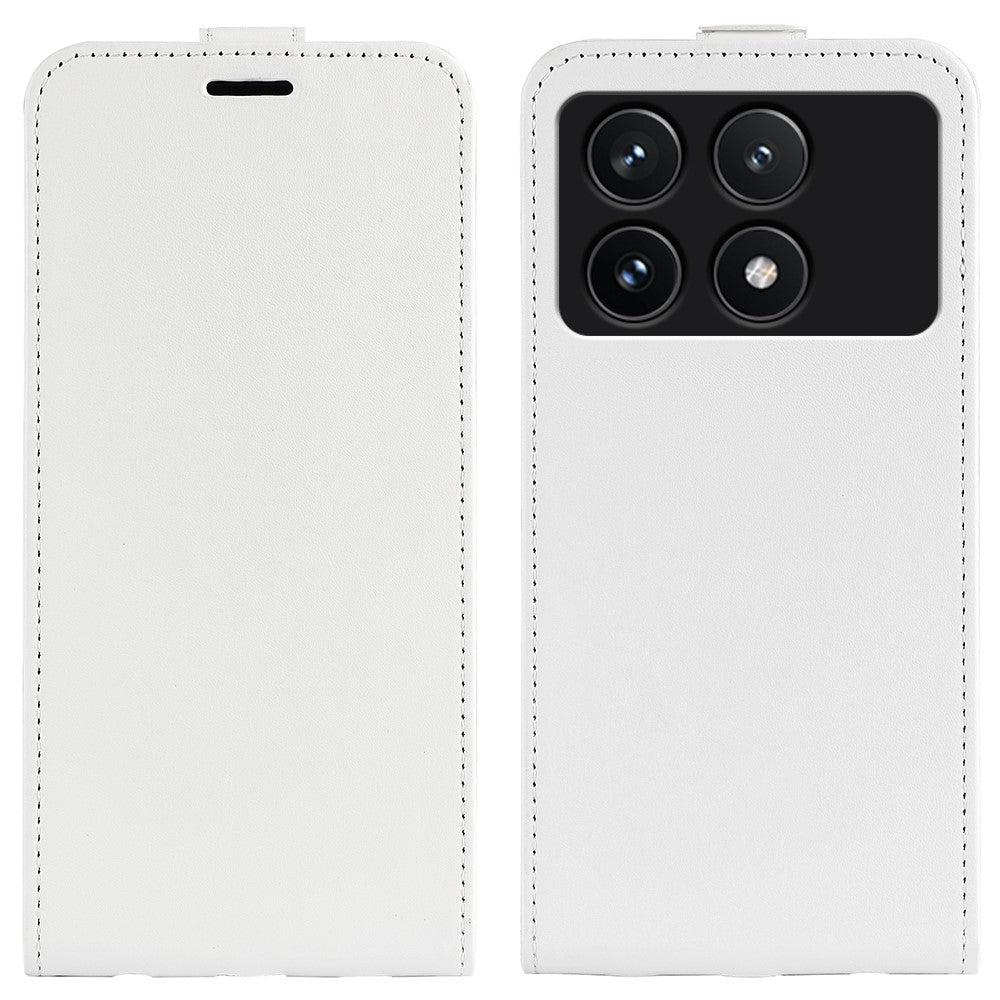 For Xiaomi Poco F6 Pro 5G / Redmi K70 5G / K70 Pro 5G Leather Cover Vertical Flip Crazy Horse Texture Phone Case