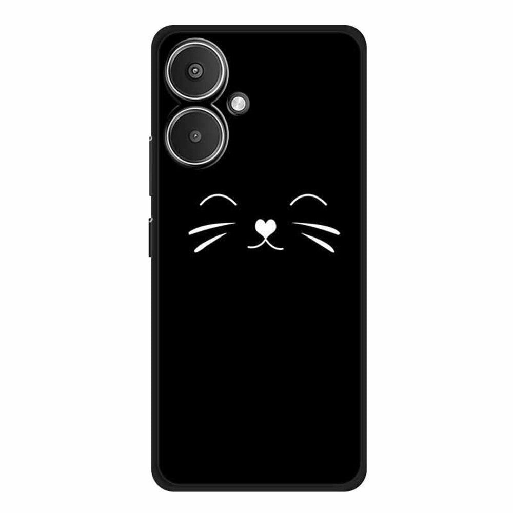 For Xiaomi Redmi 13C 5G / 13R 5G / Poco M6 5G Case TPU Linear Pattern Printing Back Phone Cover
