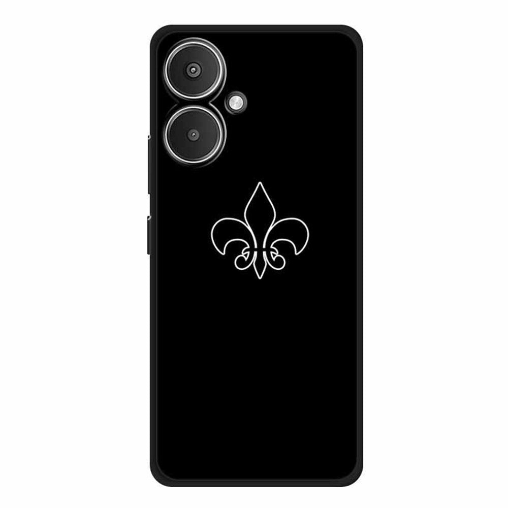 For Xiaomi Redmi 13C 5G / 13R 5G / Poco M6 5G Case TPU Linear Pattern Printing Back Phone Cover