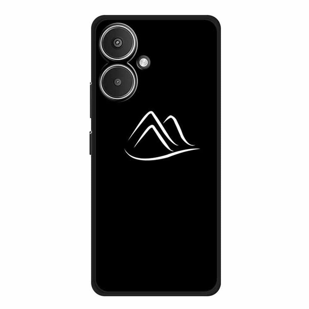 For Xiaomi Redmi 13C 5G / 13R 5G / Poco M6 5G Case TPU Linear Pattern Printing Back Phone Cover