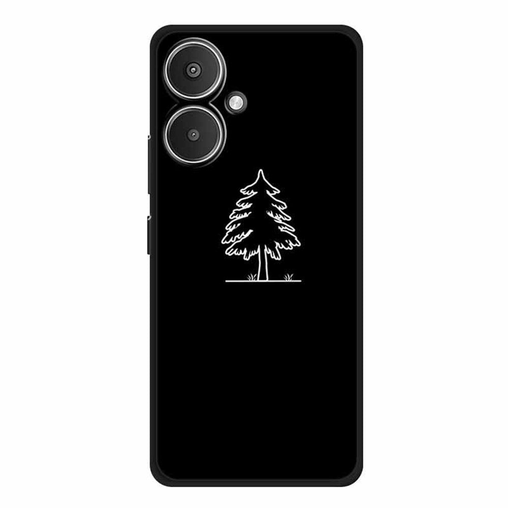 For Xiaomi Redmi 13C 5G / 13R 5G / Poco M6 5G Case TPU Linear Pattern Printing Back Phone Cover