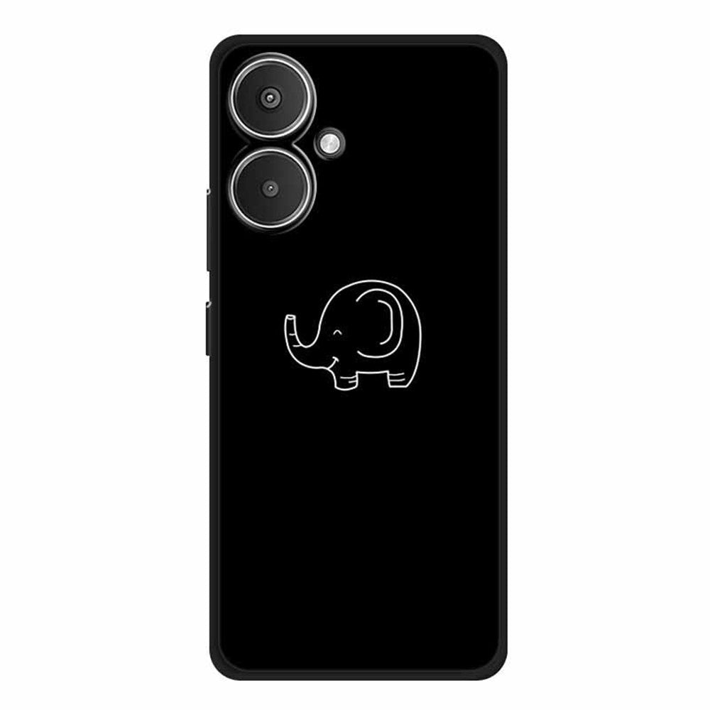 For Xiaomi Redmi 13C 5G / 13R 5G / Poco M6 5G Case TPU Linear Pattern Printing Back Phone Cover