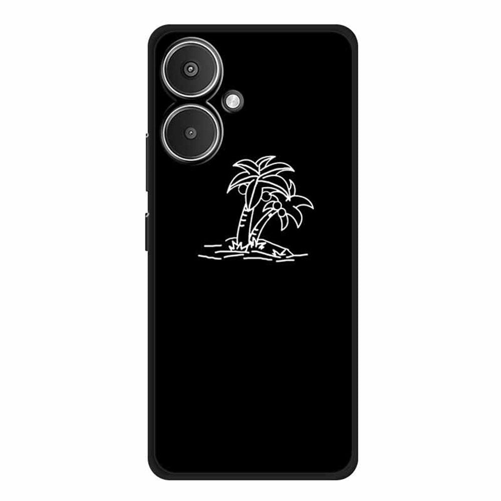 For Xiaomi Redmi 13C 5G / 13R 5G / Poco M6 5G Case TPU Linear Pattern Printing Back Phone Cover