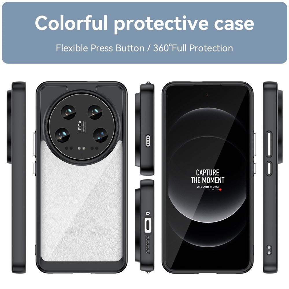 For Xiaomi 14 Ultra Case Drop-resistant TPU+Acrylic Phone Protective Cover