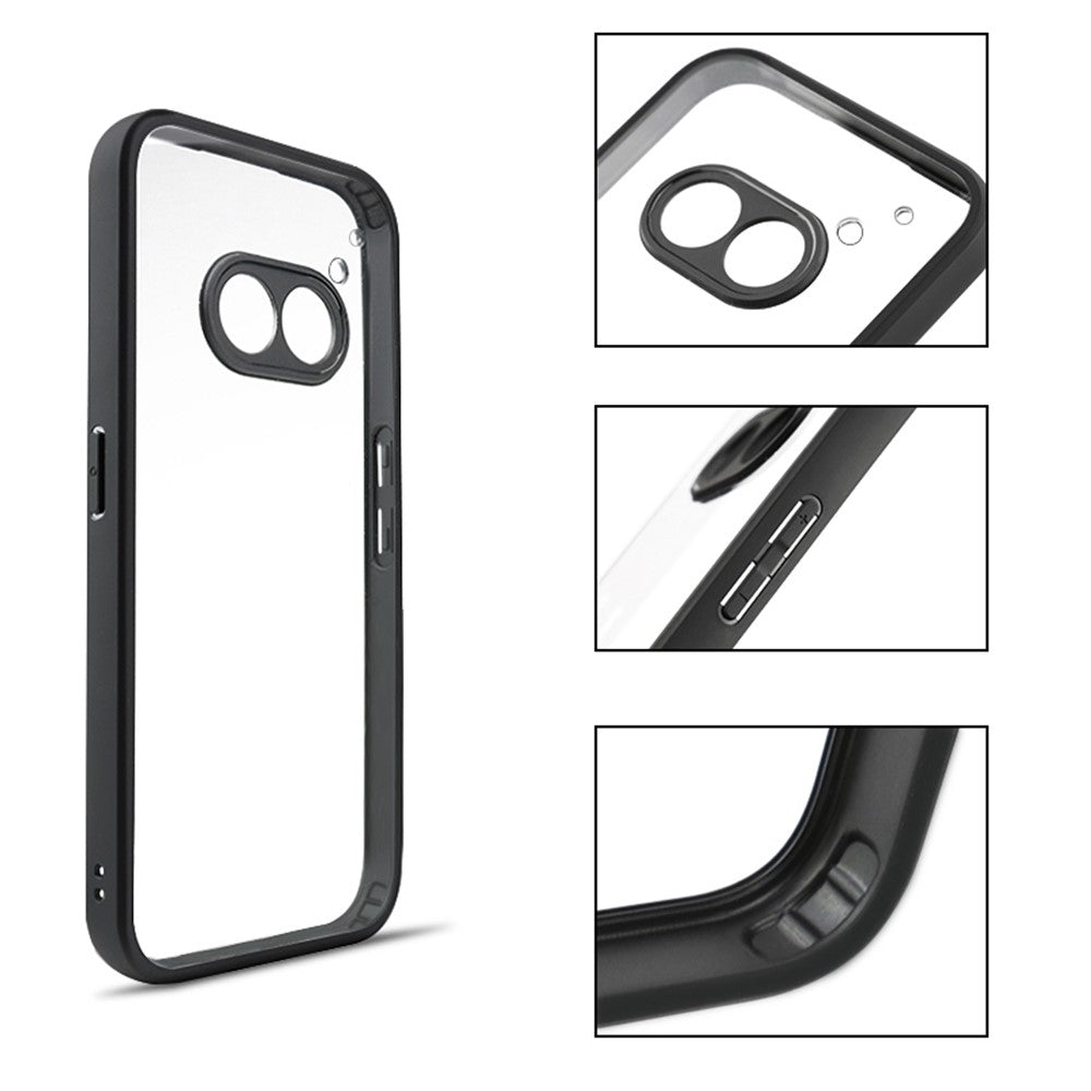 For Nothing Phone (2a) Case Shock Absorbing TPU + PC Clear Phone Cover